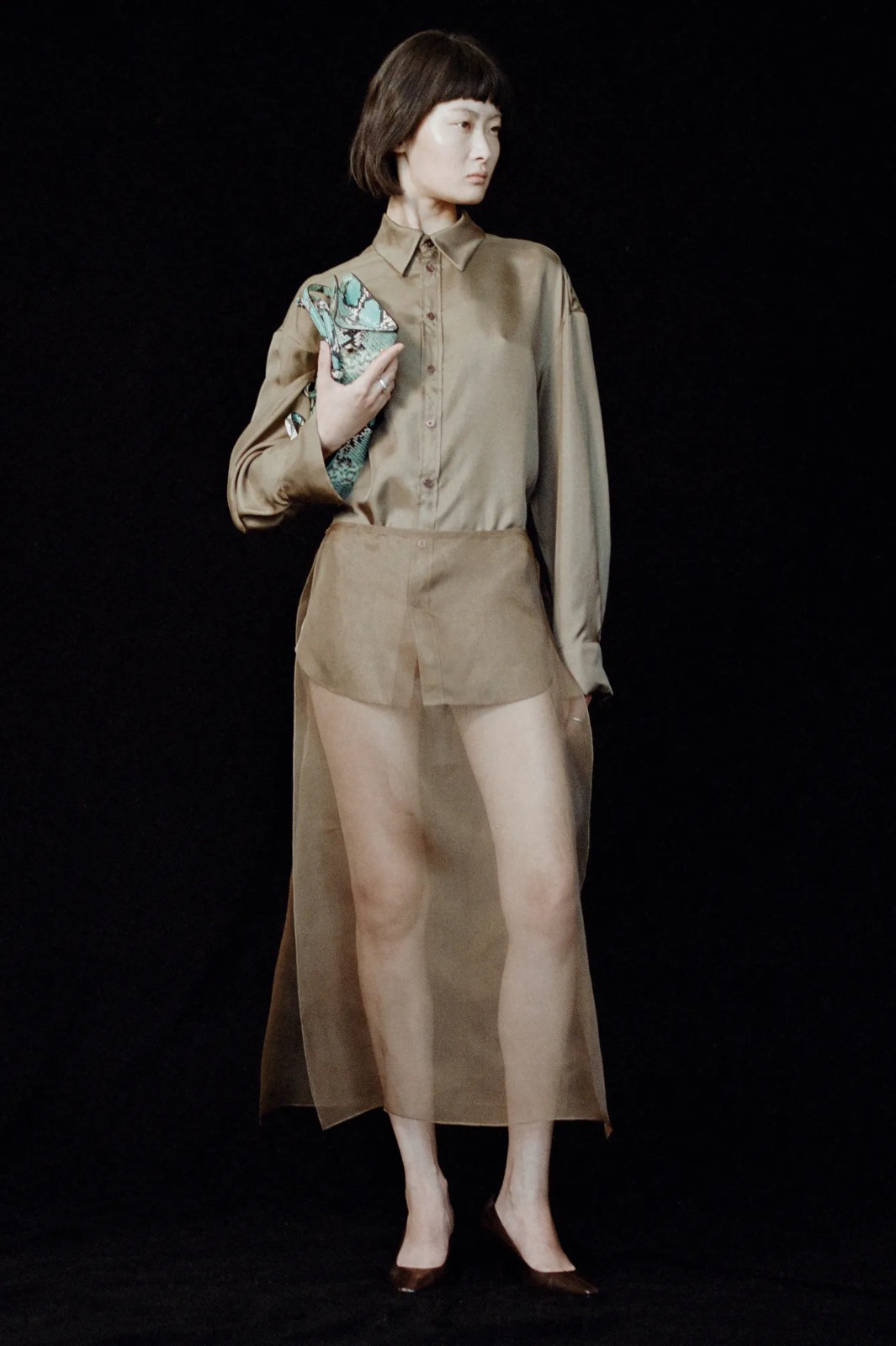 Veiled and translucent body image in fashion